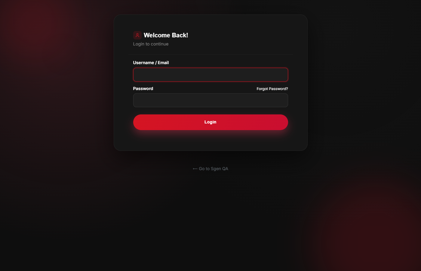 Public site before — default nav